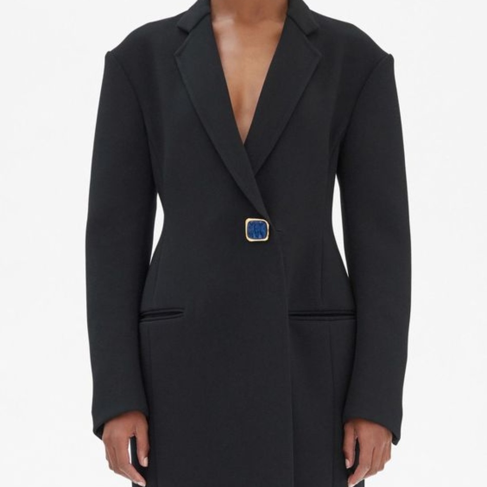Celine Phoebe Philo Coat with Jewel Button